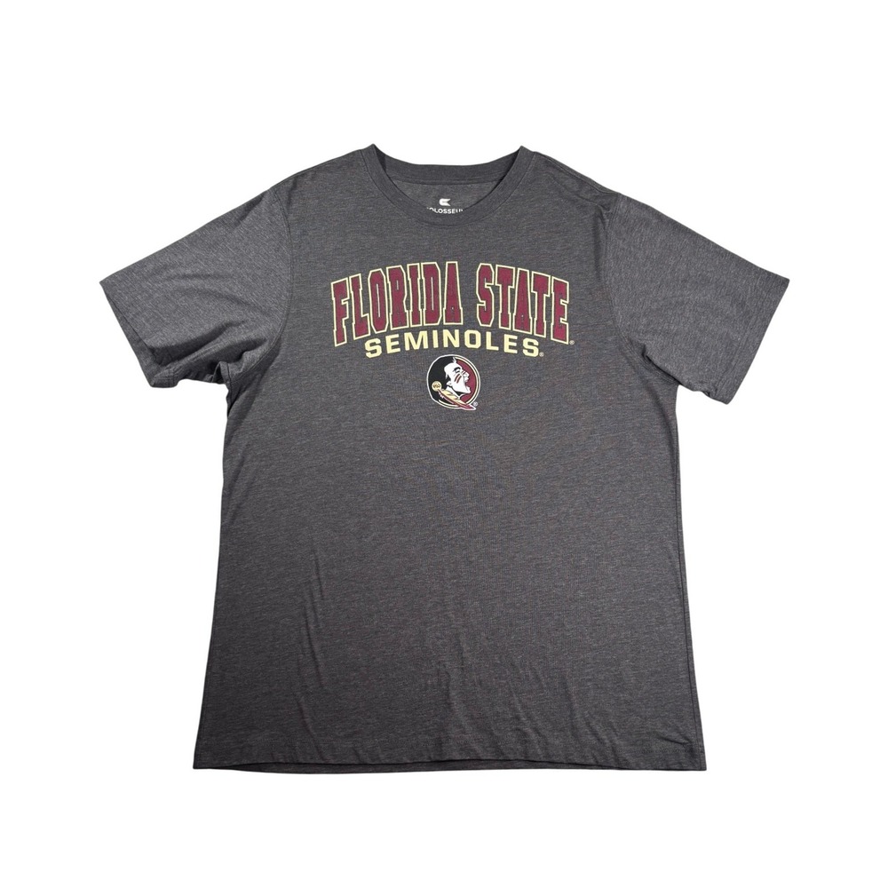 Colosseum Florida State Seminoles T-Shirt Mens XL Charcoal Gray NCAA DKTS10142HC